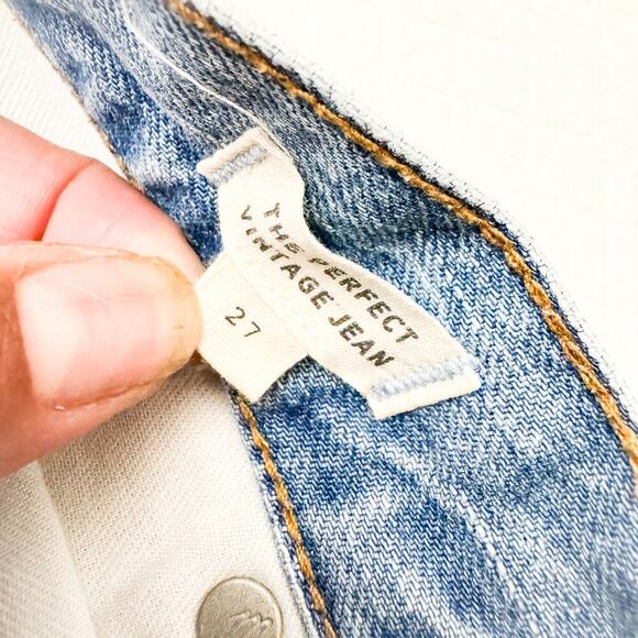 Madewell The Perfect Vintage Jean Light Wash Denim Jeans Size 27 - Picture 6 of 9
